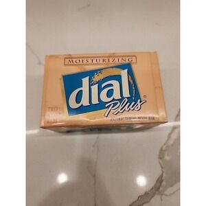 Dial Plus Moisturizing Antibacterial Body Soap One Bar 4.5‎ Oz New Discontinued